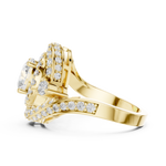 Gold Ring DDLR-402, Yellow Gold, view 3