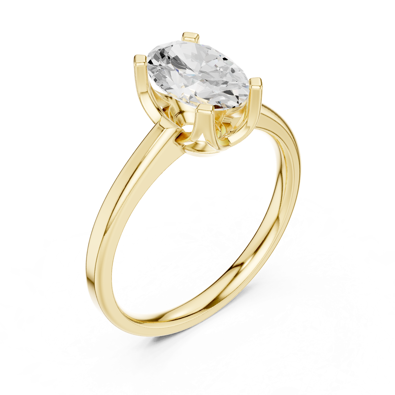 Gold Ring DDLR-446, Yellow Gold, view 2