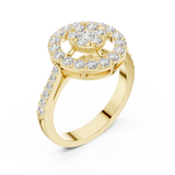 Gold Ring DDLR-823, Yellow Gold, view 2