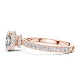 Gold Ring DDLR-165, Rose Gold, view 3