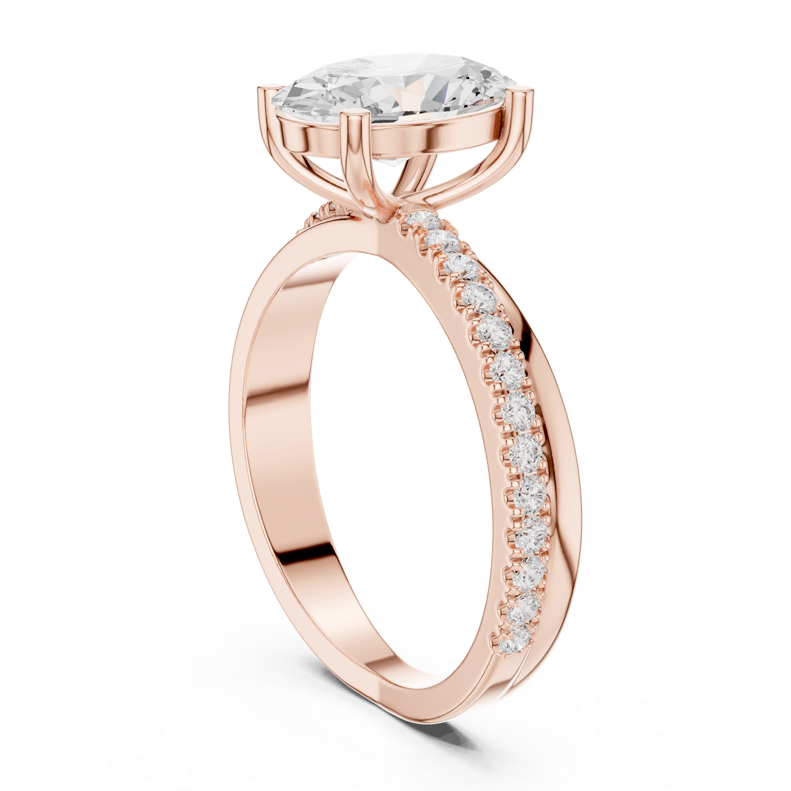Gold Ring DDLR-358, Rose Gold