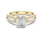 Gold Ring DDLR-712, Yellow Gold, view 4