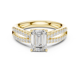 Gold Ring DDLR-712, Yellow Gold, view 4