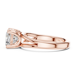 Gold Jewelry L36-7, Cushion center stone, Rose Gold, view 3