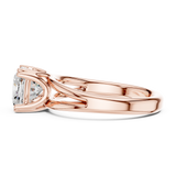 Gold Jewelry L36-7, Cushion center stone, Rose Gold, view 3