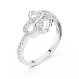 Gold Ring LR-01 (67), White Gold, view 2