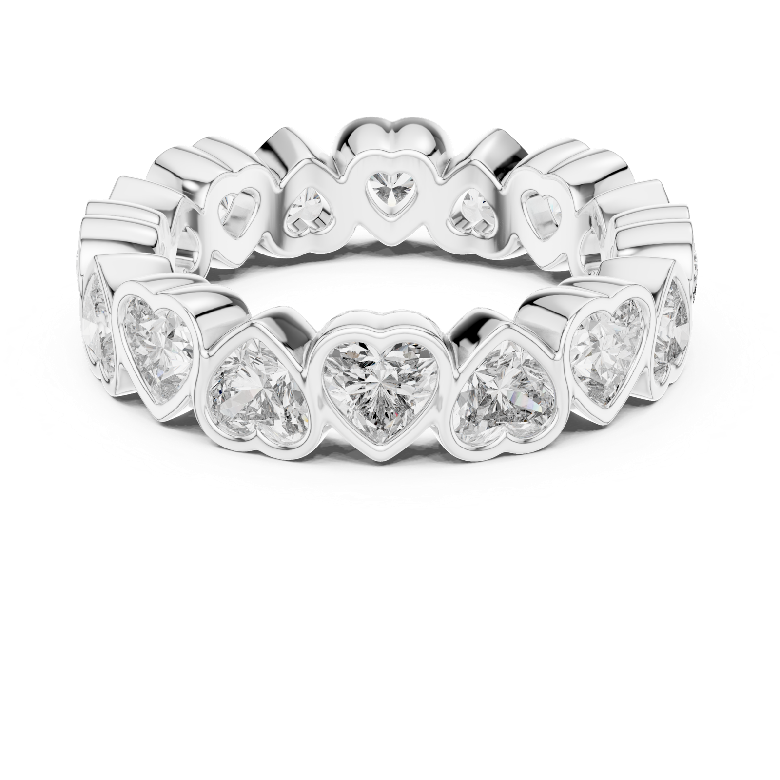 Gold Ring DDLR-218, White Gold, view 4