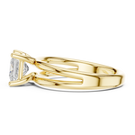 Gold Jewelry L36-9, Princess center stone, Yellow Gold, view 3