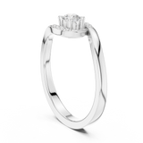 Gold Ring DDLR-841, White Gold, view 1