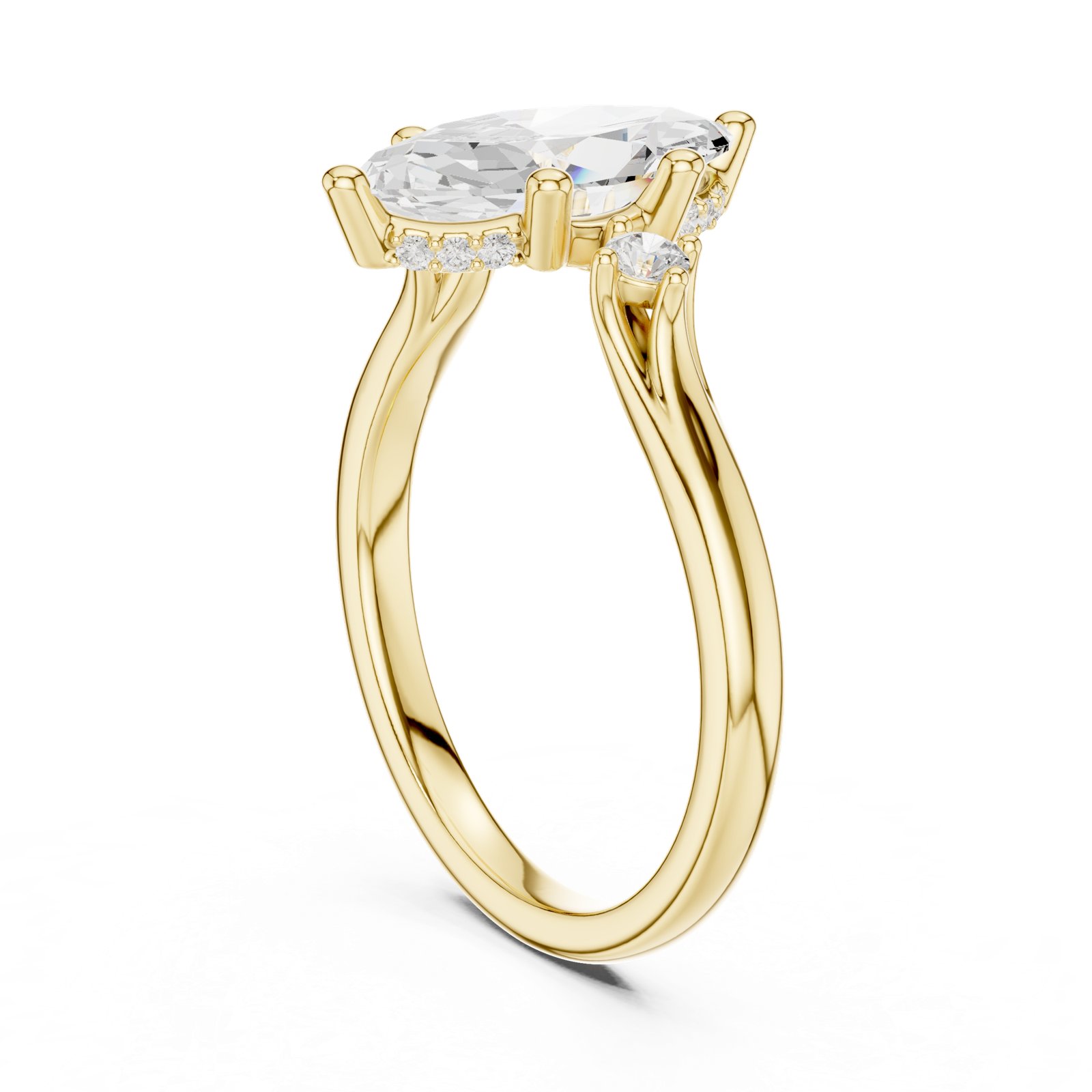 Gold Ring DDLR-972, Yellow Gold, view 1