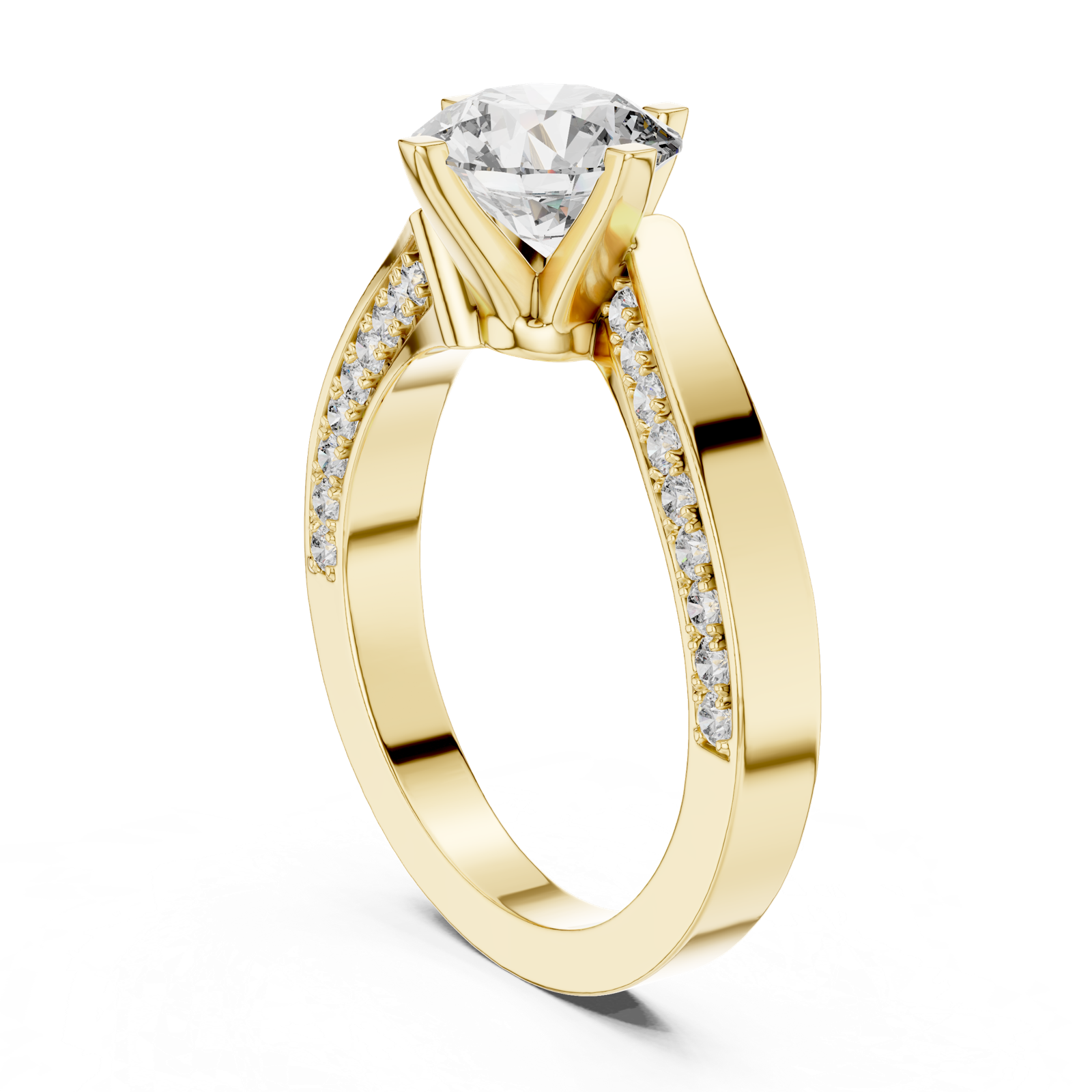 Gold Ring L03-1184, Yellow Gold