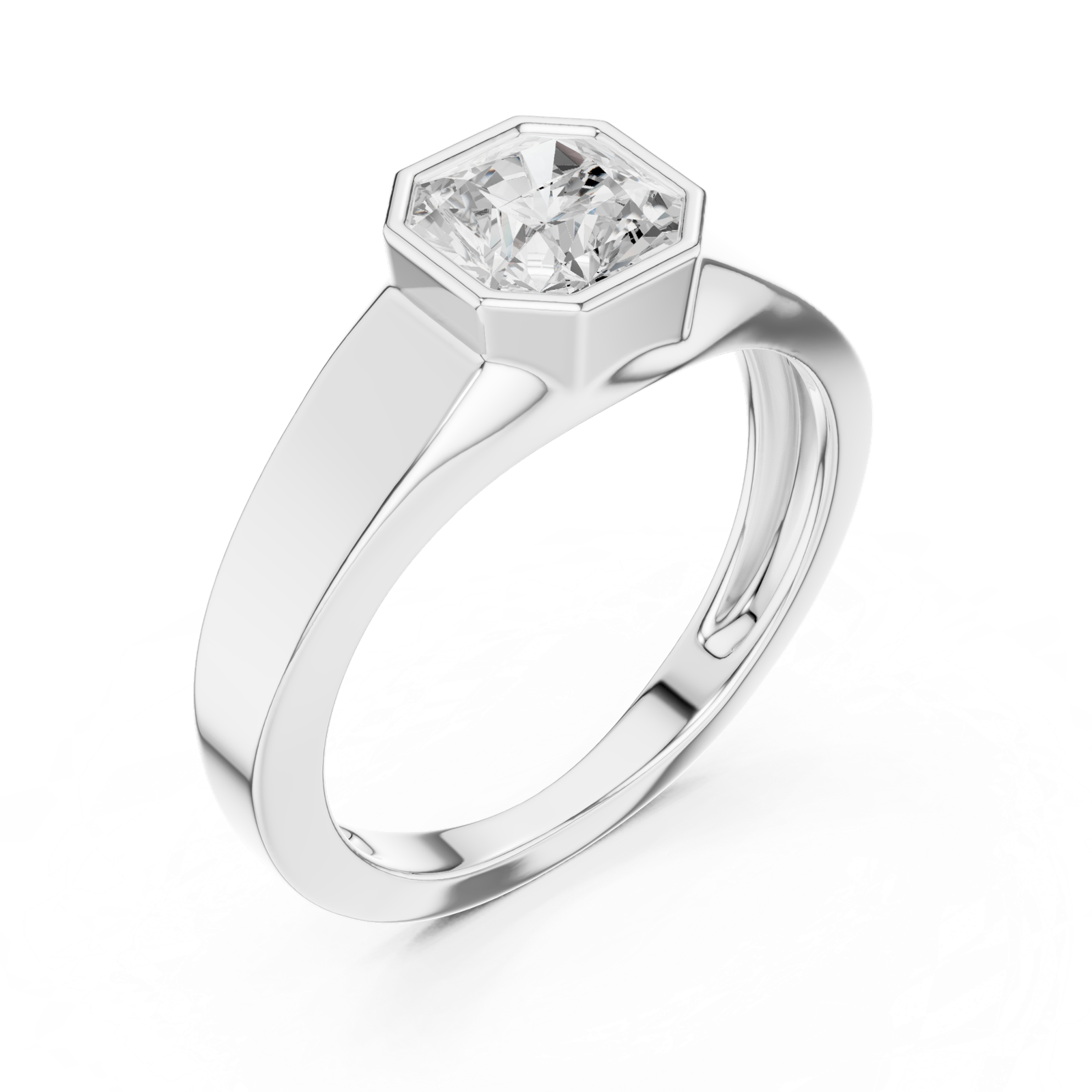 Gold Ring SBMR(23, White Gold, view 2