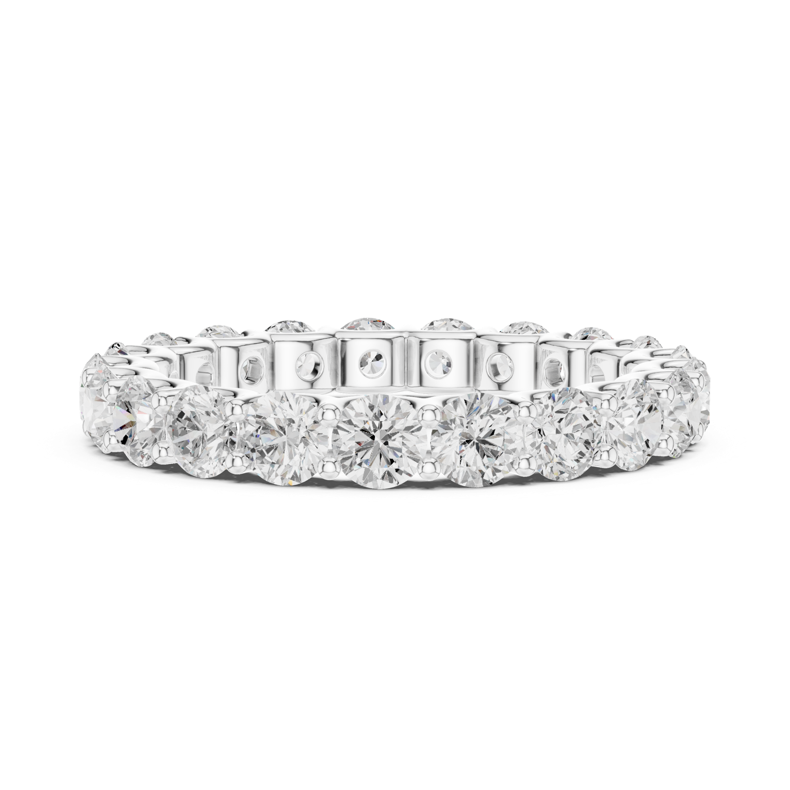 Gold Ring DDLR-658, White Gold, view 3