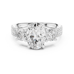 Gold Ring DDLR-718, White Gold, view 4