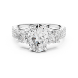Gold Ring DDLR-718, White Gold, view 4