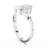 Gold Ring 00001L (50), White Gold, view 1
