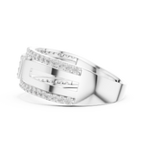 Gold Ring LR-01 (22), White Gold, view 3