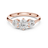 Gold Ring DDLR-653, Rose Gold, view 4
