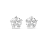 Gold Earrings 9-10028E, White Gold