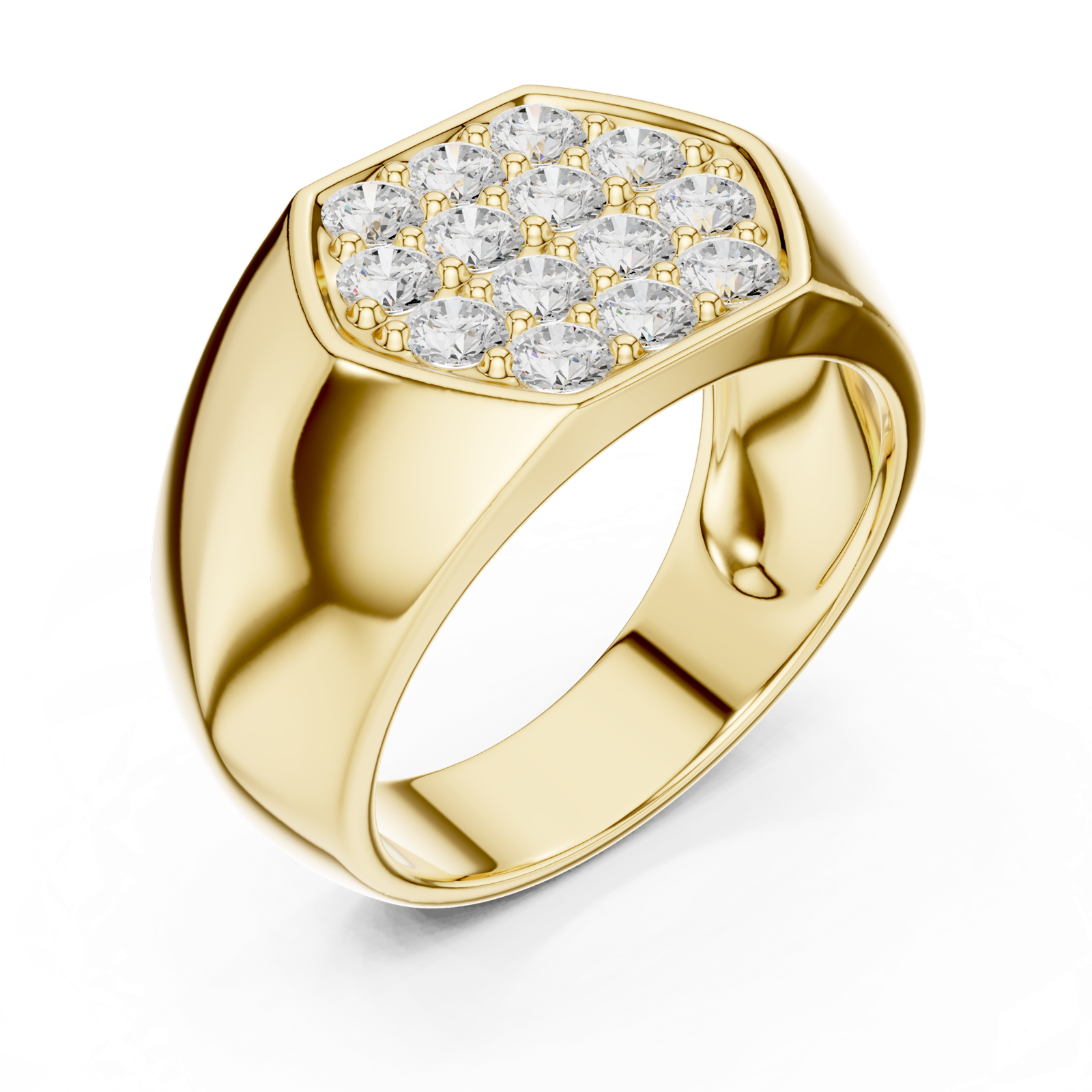 Gold Ring SBMR(40), Yellow Gold, view 2