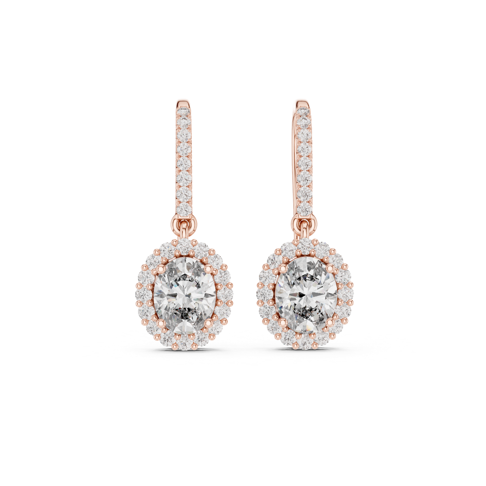 Gold Earrings 3-10010E_155_M, Rose Gold