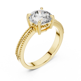 Gold Ring LR-0024, Yellow Gold, view 2