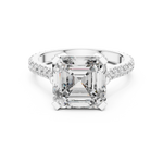 Gold Ring DDLR-194, White Gold, view 4