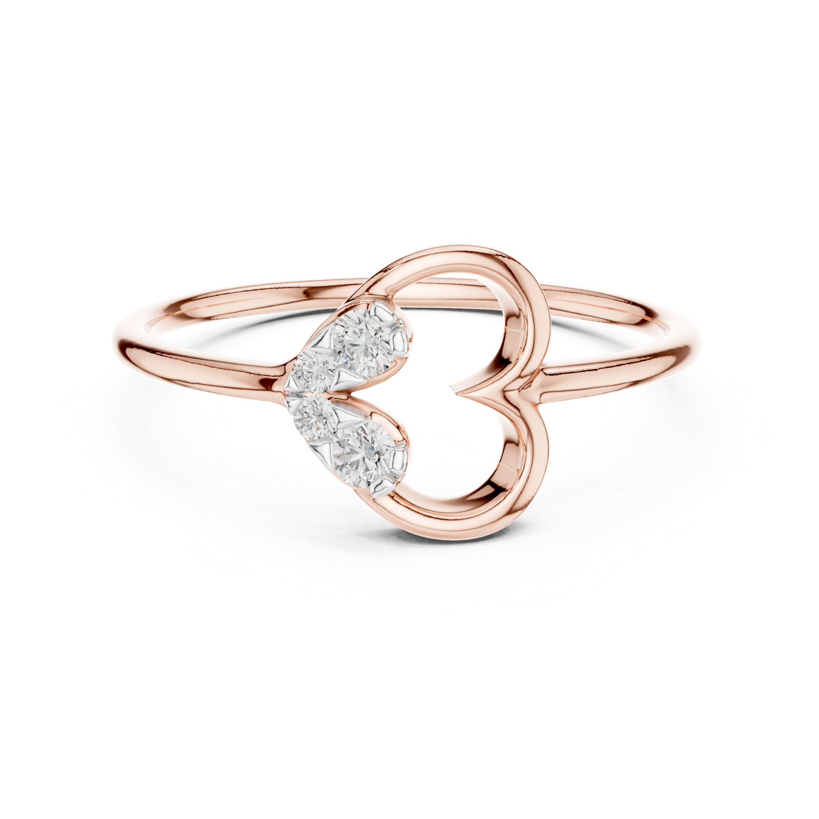 Gold Ring 12-10039@L, Rose Gold