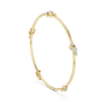 14K Solid Gold Lab Diamond Bracelet, Yellow Gold, view 1