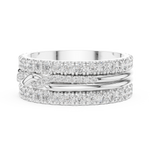 Gold Ring DDLR-234, White Gold, view 3