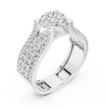 Gold Ring L03-1311, White Gold, view 2