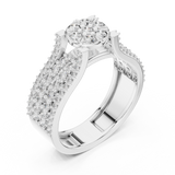 Gold Ring L03-1311, White Gold, view 2