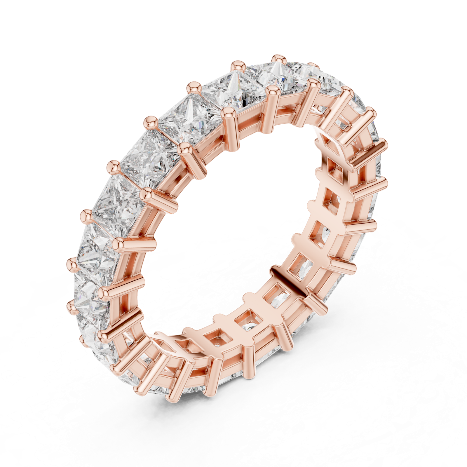 Gold Ring DDLR-204, Rose Gold, view 2