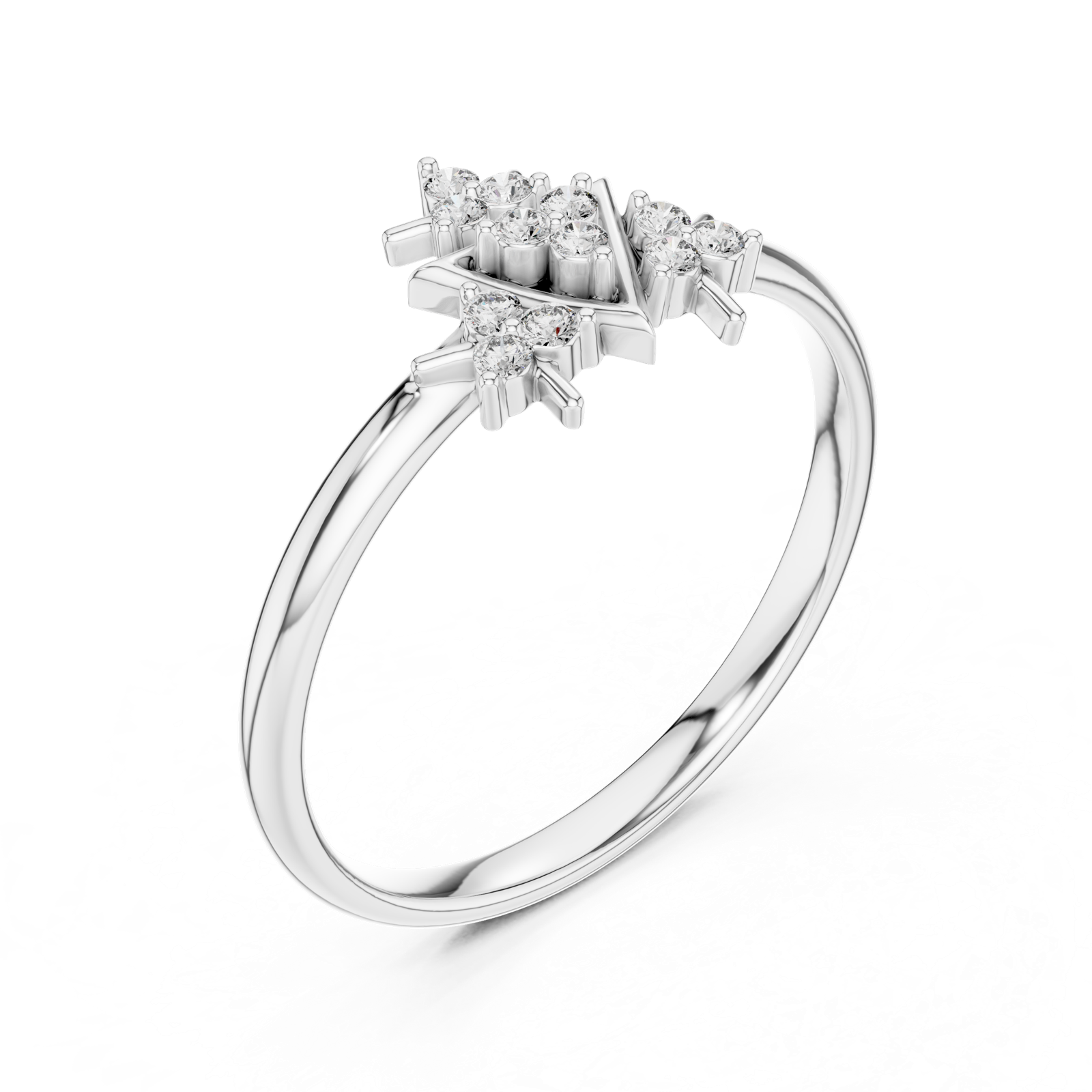 Gold Ring 1 (432), White Gold, view 2