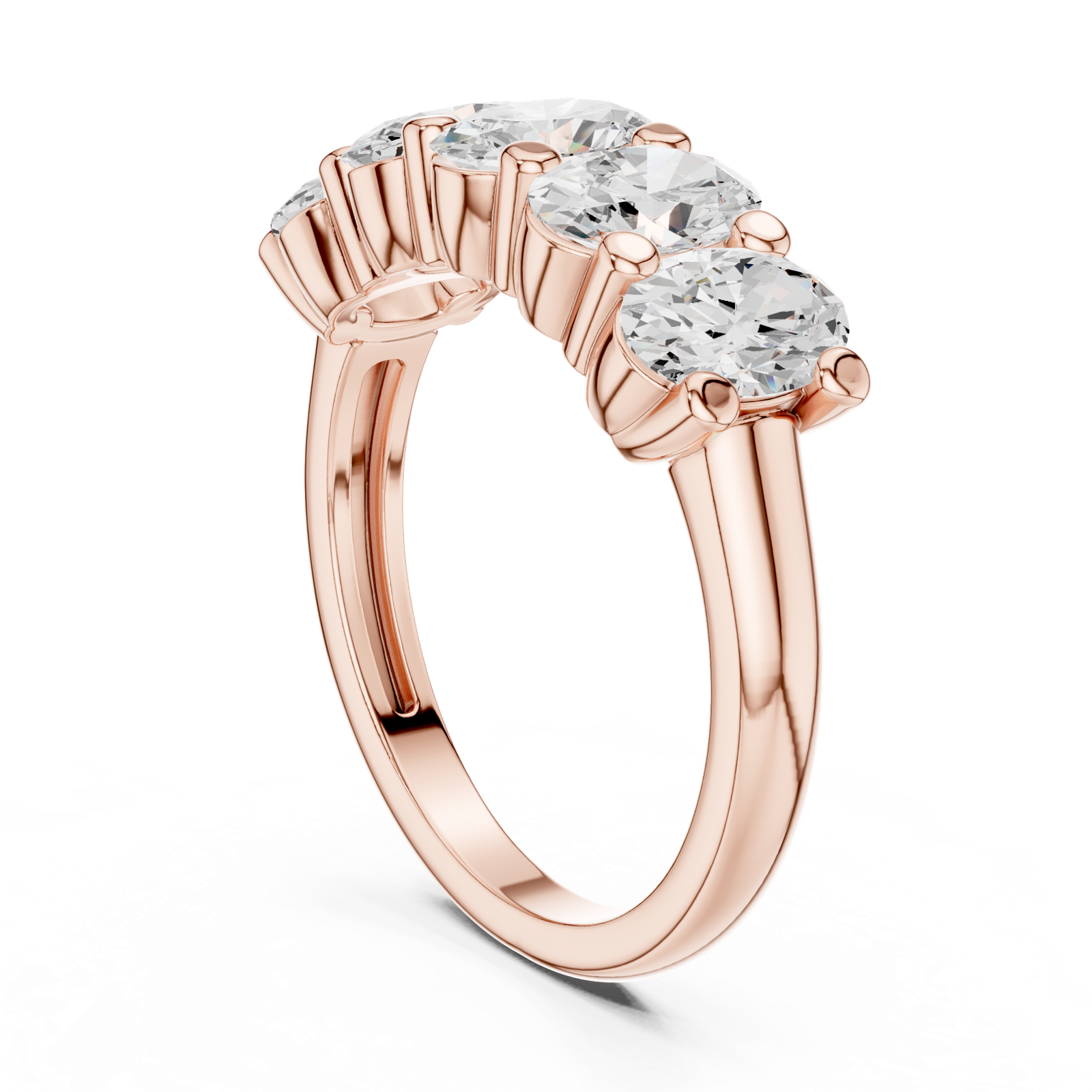 Gold Ring DDLR-320, Rose Gold, view 1