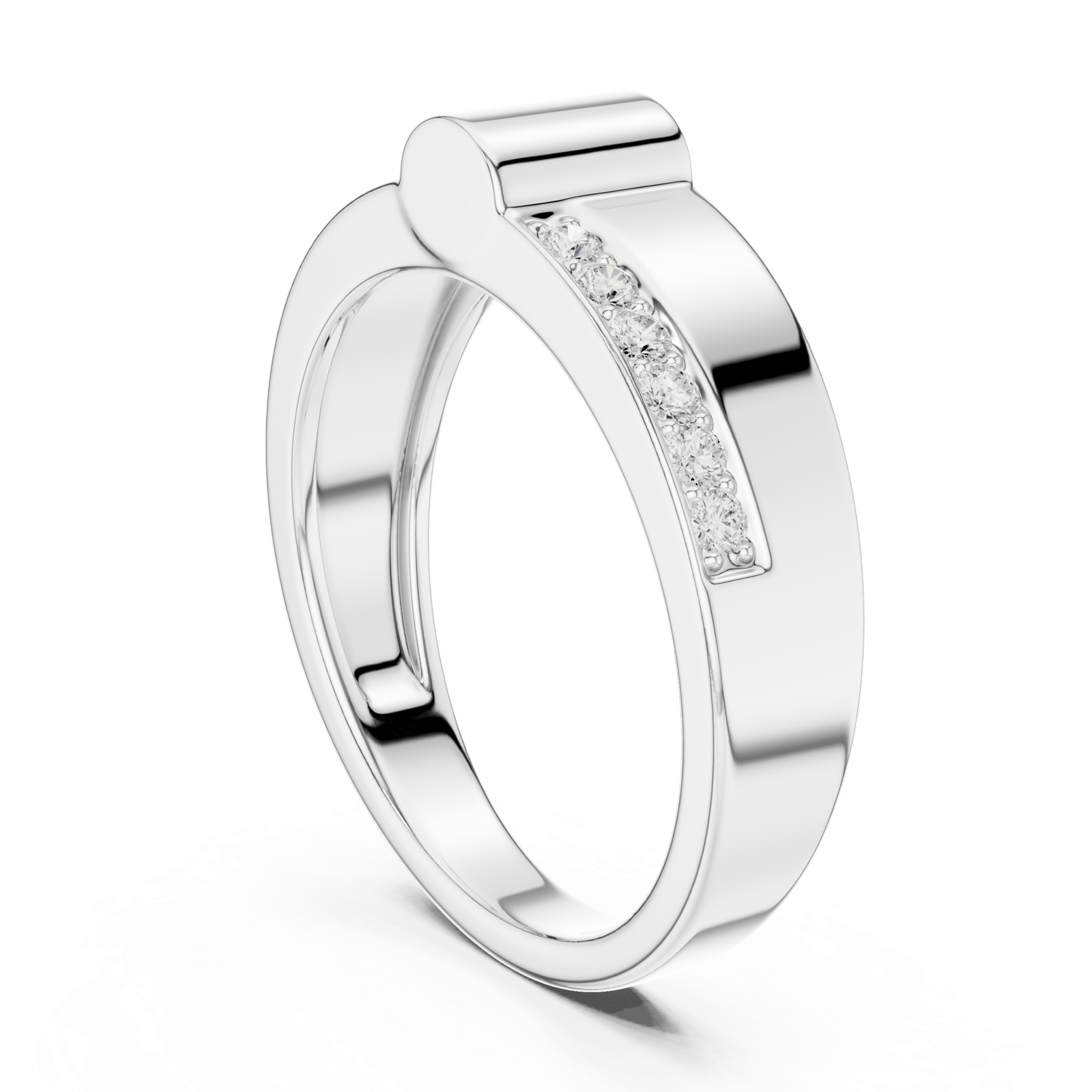 Gold Ring SBMR(12), White Gold