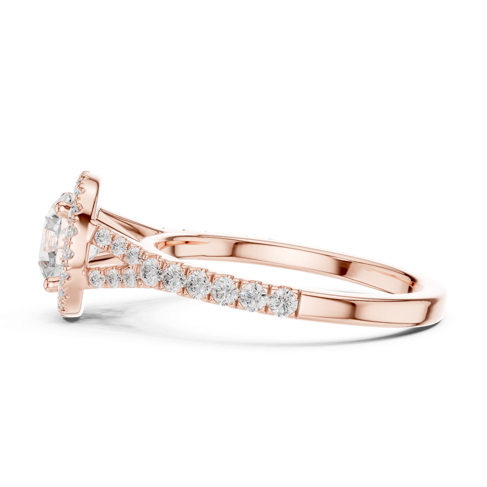 Gold Ring DDLR-914, Rose Gold, view 3