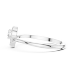 Gold Ring HLR-237, White Gold, view 3