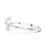 Gold Ring HLR-237, White Gold, view 3