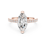 Gold Ring DDLR-877, Rose Gold, view 4