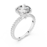 Gold Ring LR-0026, White Gold, view 2