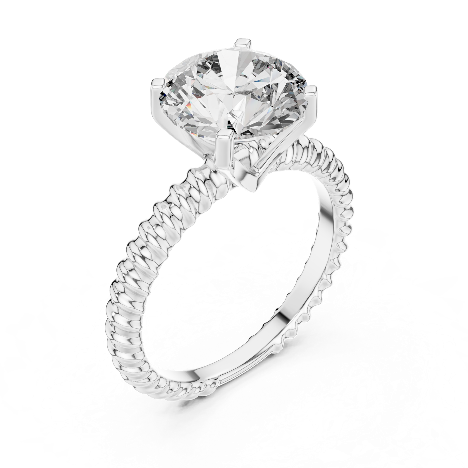 Gold Ring LR-0026, White Gold, view 2
