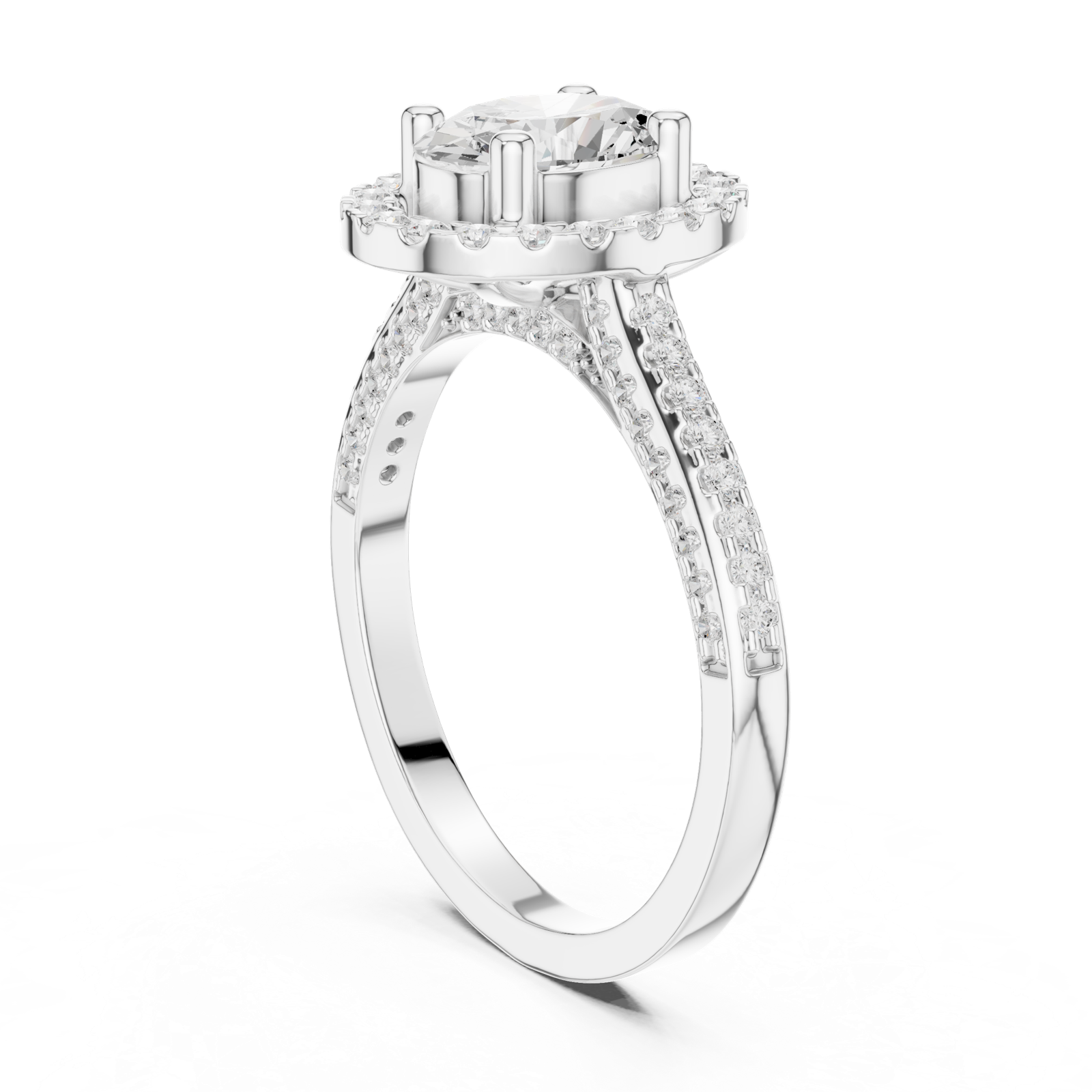 Gold Ring DDLR-415, White Gold