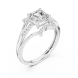 Gold Ring DDLR-505, White Gold, view 2
