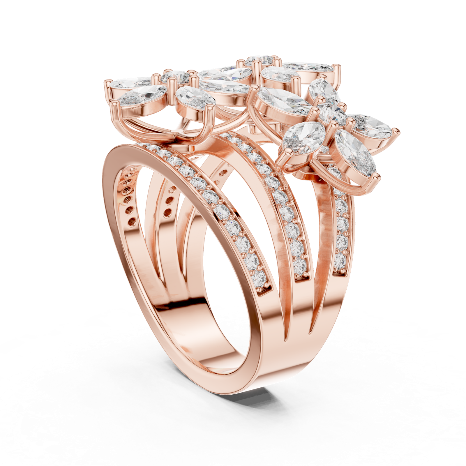 Gold Pendant 9-10011L_26, Rose Gold, view 1