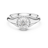 Gold Ring LR-0214, White Gold, view 4