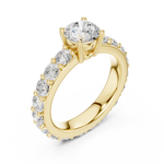 Gold Ring DDLR-654, Yellow Gold, view 2