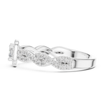 Gold Ring LR-0277, White Gold, view 3