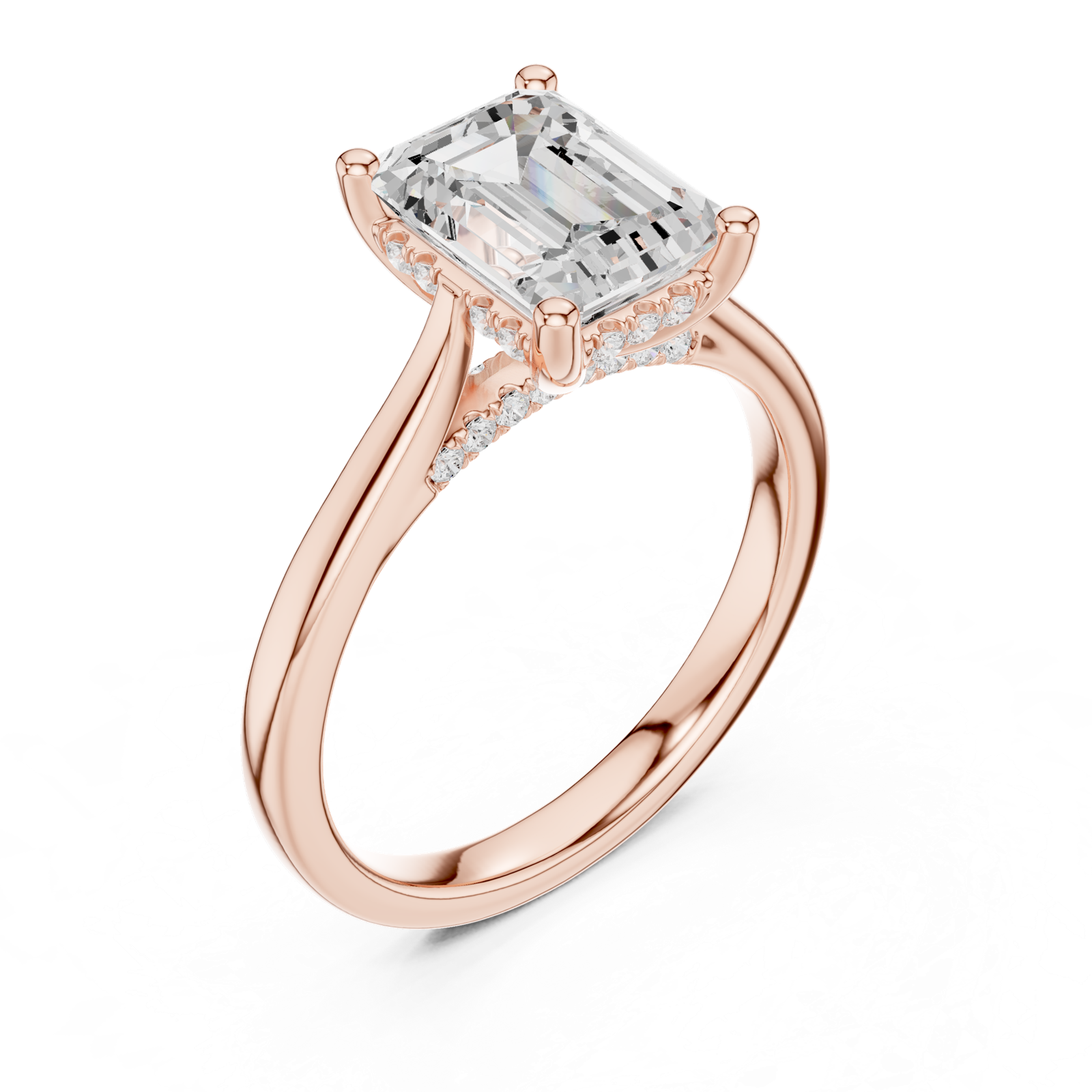 Gold Ring DDLR-984, Rose Gold, view 2