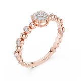 Gold Ring 19-120010L, Rose Gold, view 2